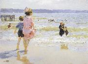 Edward Henry Potthast Prints At the Seashore oil painting